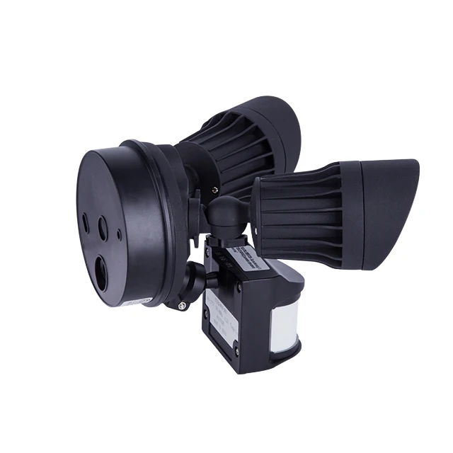 Double Head LED Outdoor Security Floodlight Motion Sensor Flood light Waterproof