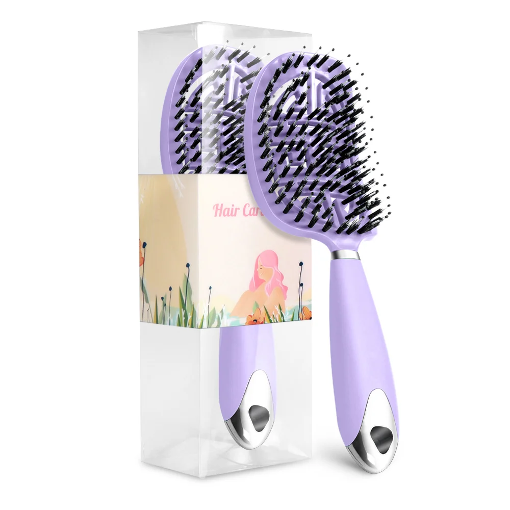 Hair brush Anti Klit Brushy Haarborstel Women Detangler Hair Brush Bristle Nylon Scalp Massage Hair dryer Brush Comb