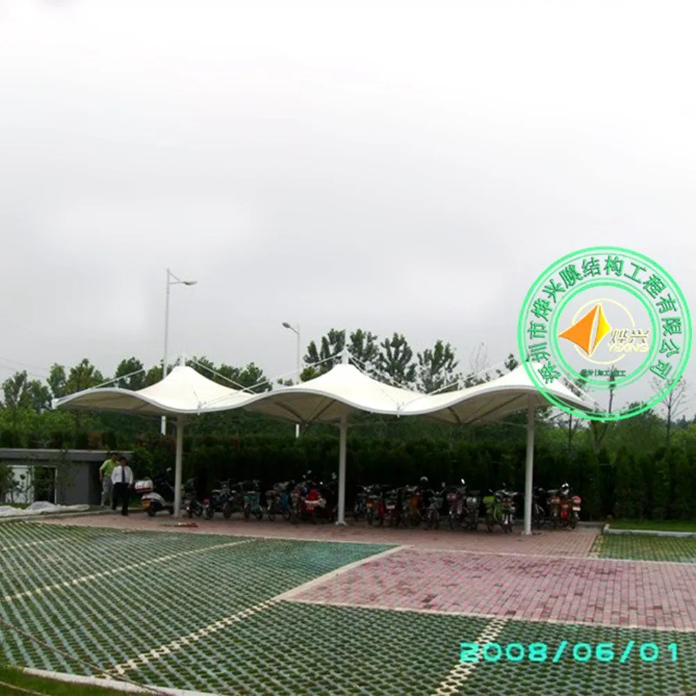 PVDF Steel Membrane Structure Factory Customized Installation Membrane Materials Manufacture Wholesale Stadium Roof Material