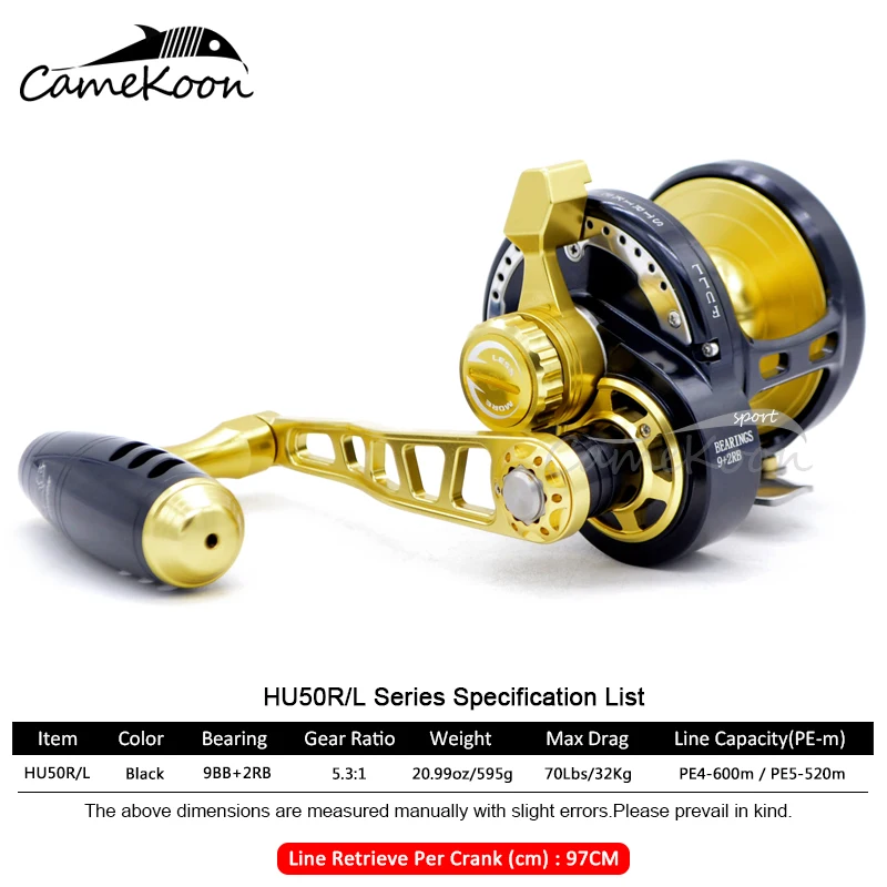 Big game fishing reels saltwater trolling overhead fishing jigging reels