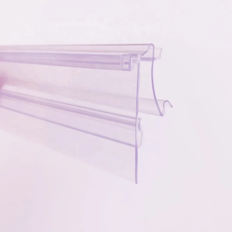 Meethope display C channel shelf plastic extrusion electronic pvc esl price tag holder