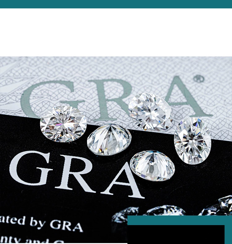 PUSHI gra watch wholesale hip hop jewelry special-shaped d color oval shape loose moissanite stones diamond