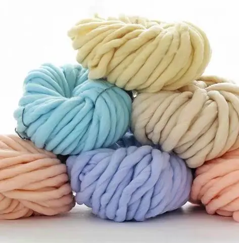 Nuanlu  Chunky Chenille Yarn Giant Arm Knitted Blanket Soft Baby Yarn multicolor In Stock
