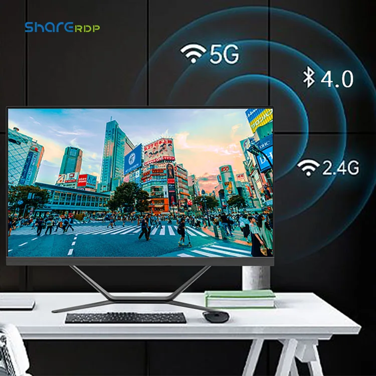 Sharerdp Factory Manufacturer H-E H510 Core I3 I5 I7 Barebone OEM All-in-one PC Monoblock Computer All In One PC 23 Inches