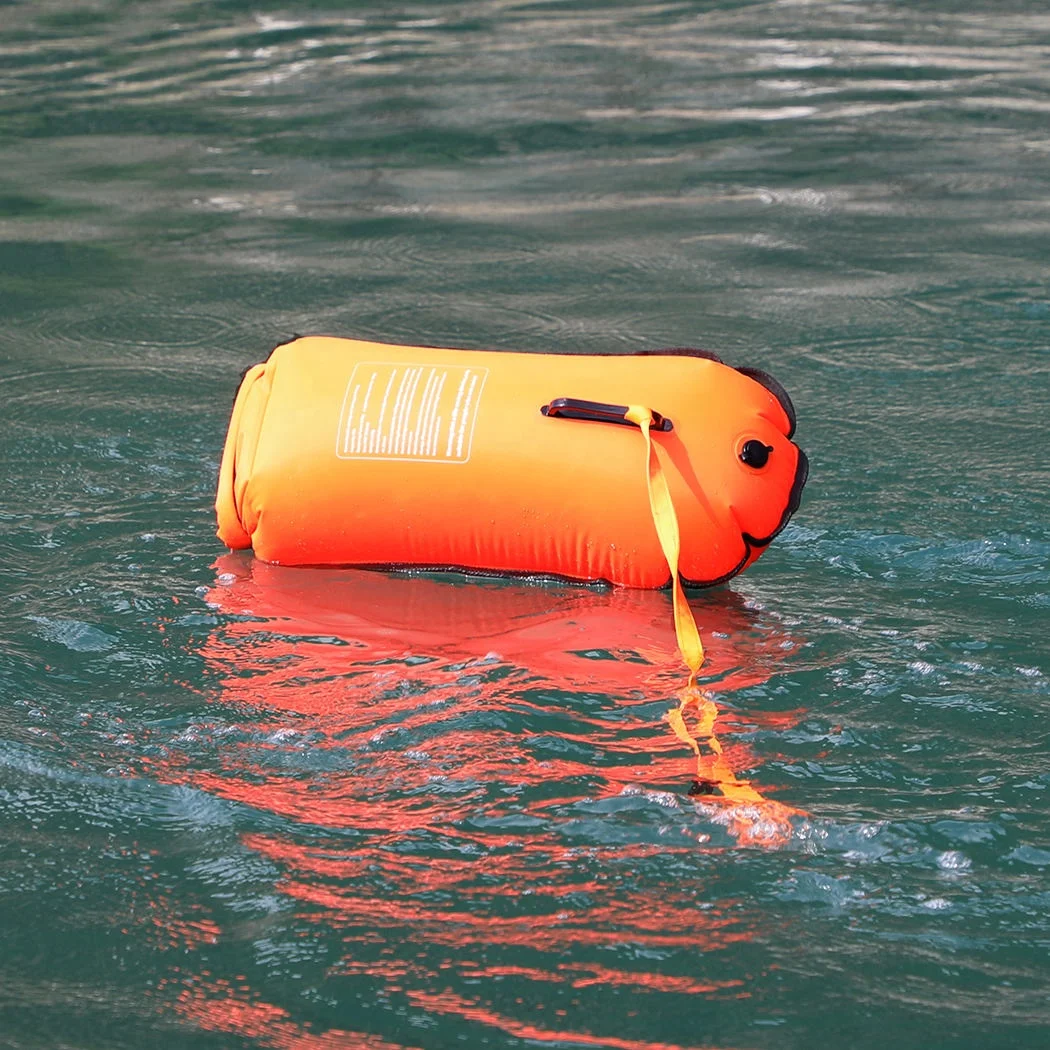 
waterproof inflated air bag pvc safety swim buoy float dry bag Lady backpack 