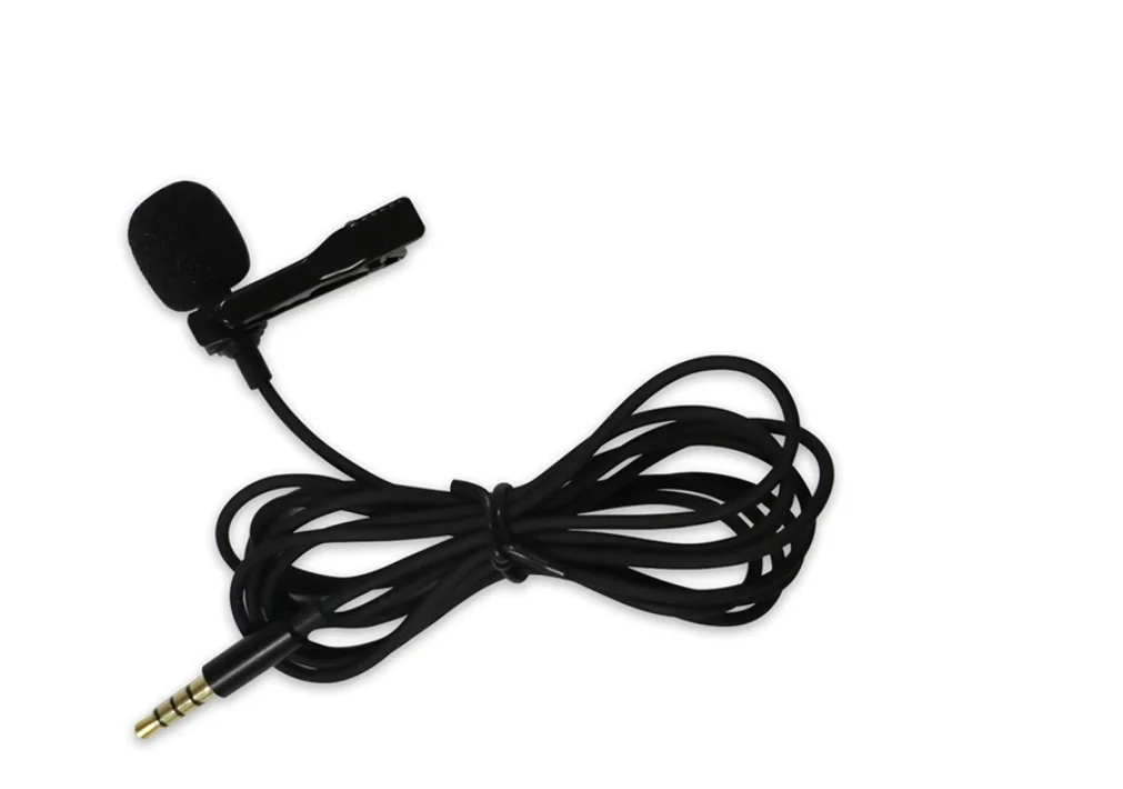 2020  new model Wholesale newest mini wired smartphone collar microphone lapel tie clipon external phone mic  for mobile phone