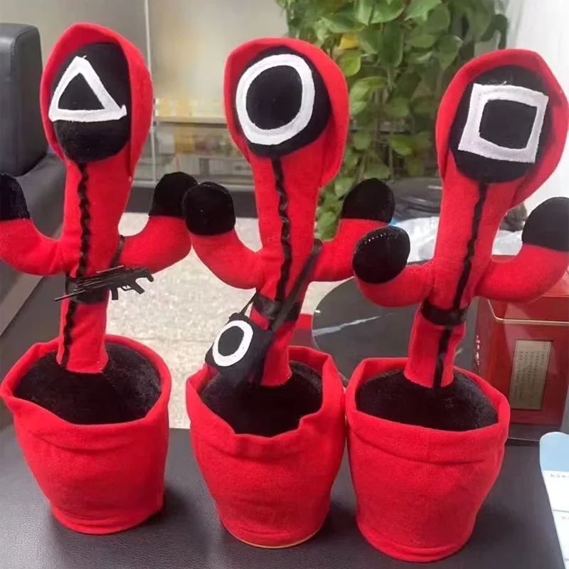Squid Game Singing Dancing Flashing Recording Cactus