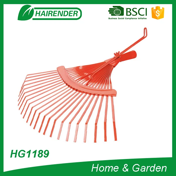 
22T red powder coating adjustable leaf rake 
