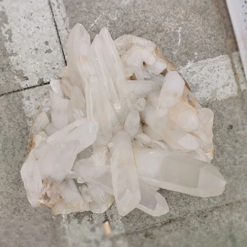 
Natural Clear White Quartz Specimen Healing Magic Rock Crystal Clusters 