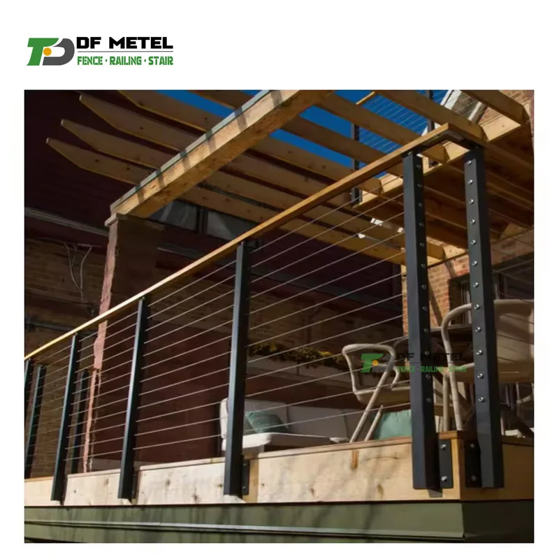 DF  Stainless Steel 316 Cable Railing Hardware Kit Invisible Stud Receiver for Stair Deck  System Wood Metal Post  Stairs