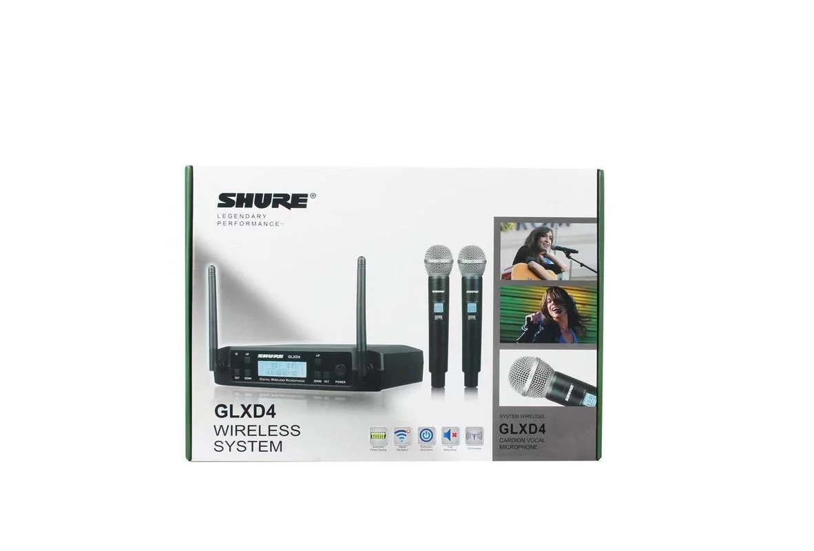 Микрофон SHURE GLXD4 беспроводной профессиональный Ручной FM-микрофон для