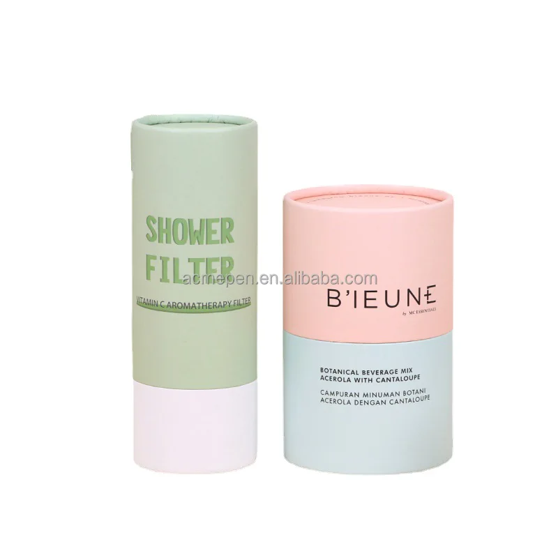 Custom Printed Creative Round Kraft Paper Tube Packaging For Food Packaging Paper Tube