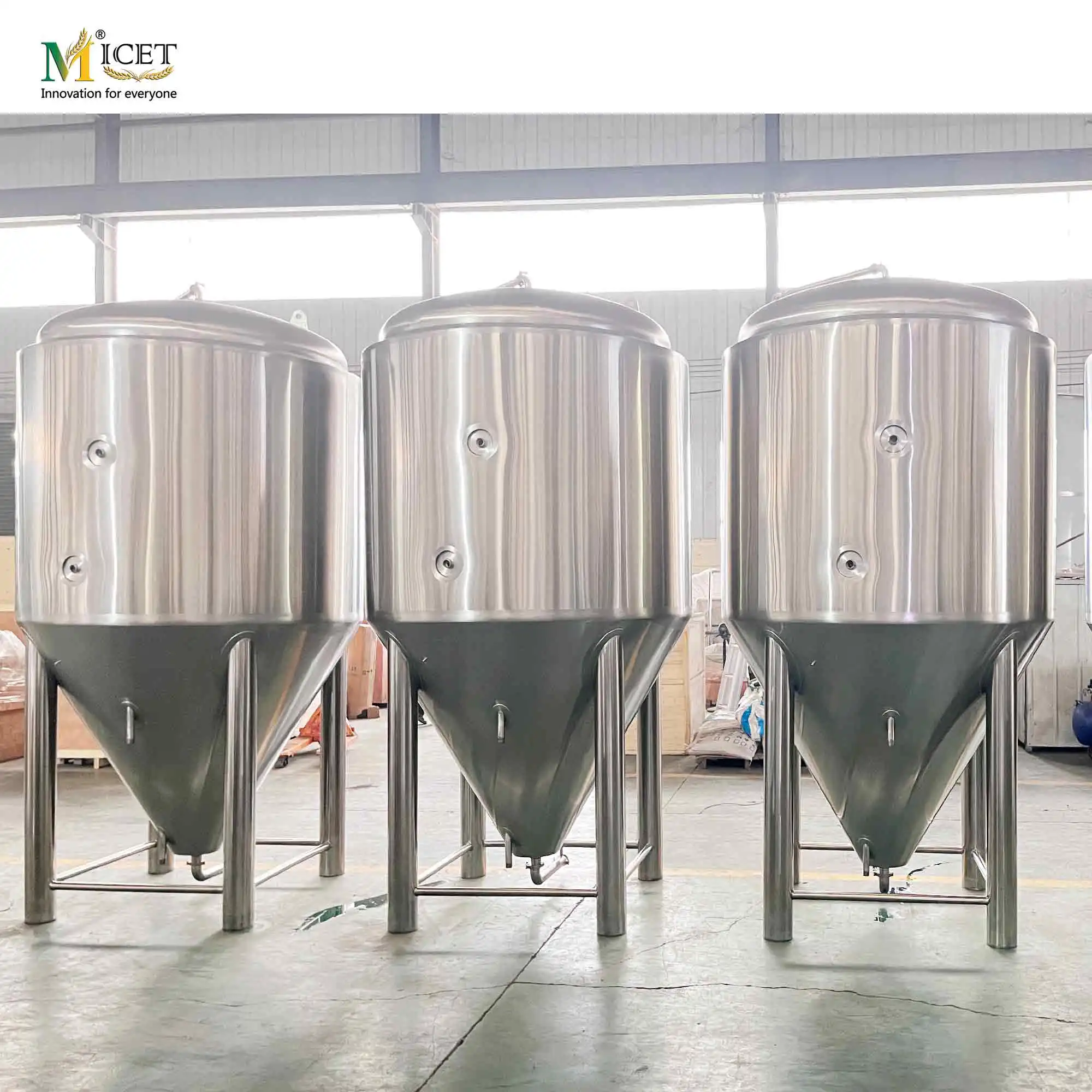 MICET 2000L Fully Automated Commercial Beer Brewing System Craft Beer Equipment Brewery with mobile phone smart PLC control