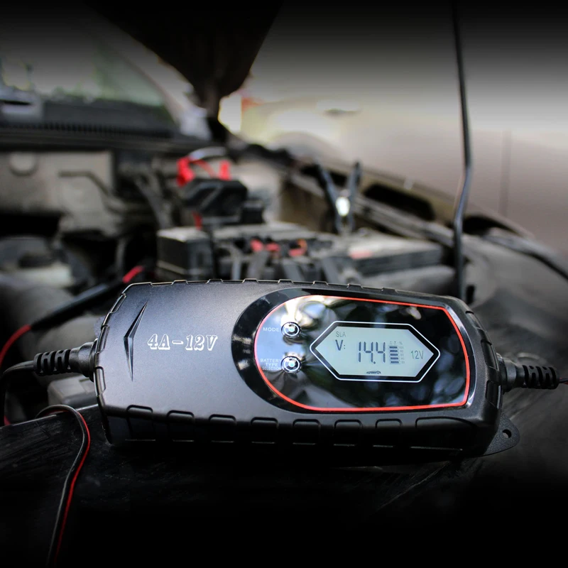 4 Amp 6V или 12V полностью автоматическое зарядное устройство для автомобилей и грузовиков-свинцово-кислотная литиевая батарея Lion