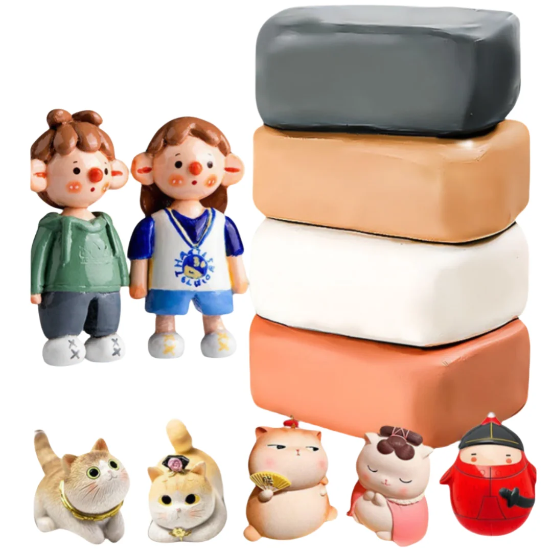 Polymer clay large bag porcelain clay sculpture students hand-made pottery free baking high clay