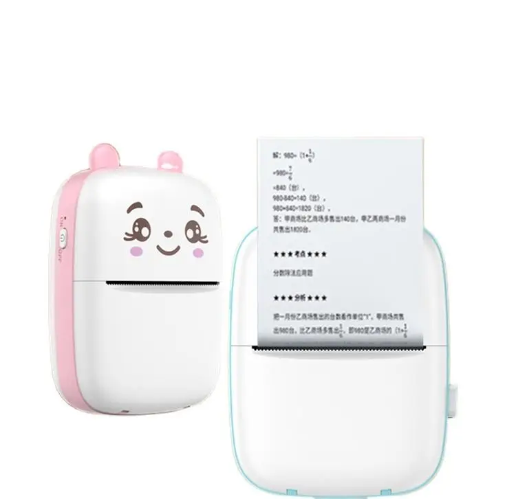 2022 Tiktok Trending High Quality Mini Label Printer BT Mobile Phone Photo Printer Pocket  Mini Portable Thermal Printer