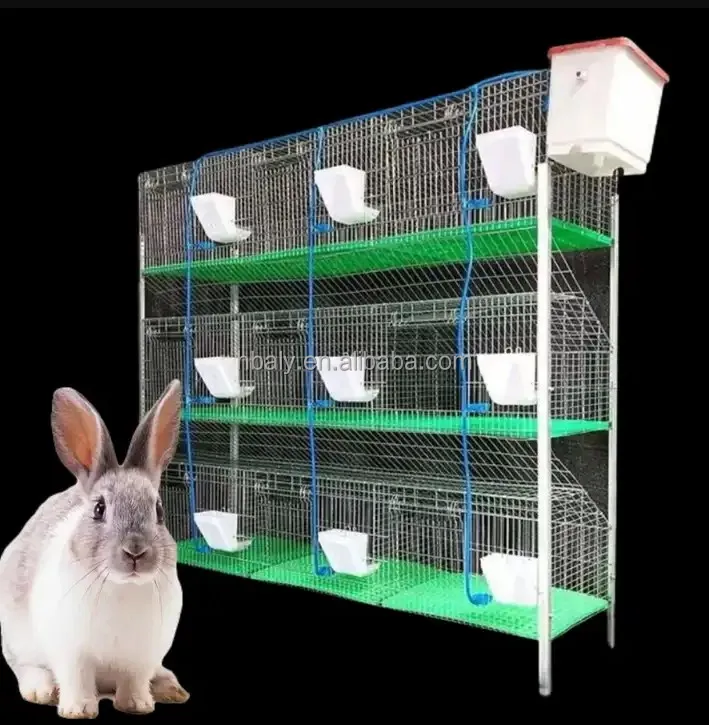 Высококачественная 9-битная клетка для кроликов со сроком службы от 10 до 15 лет произведена в