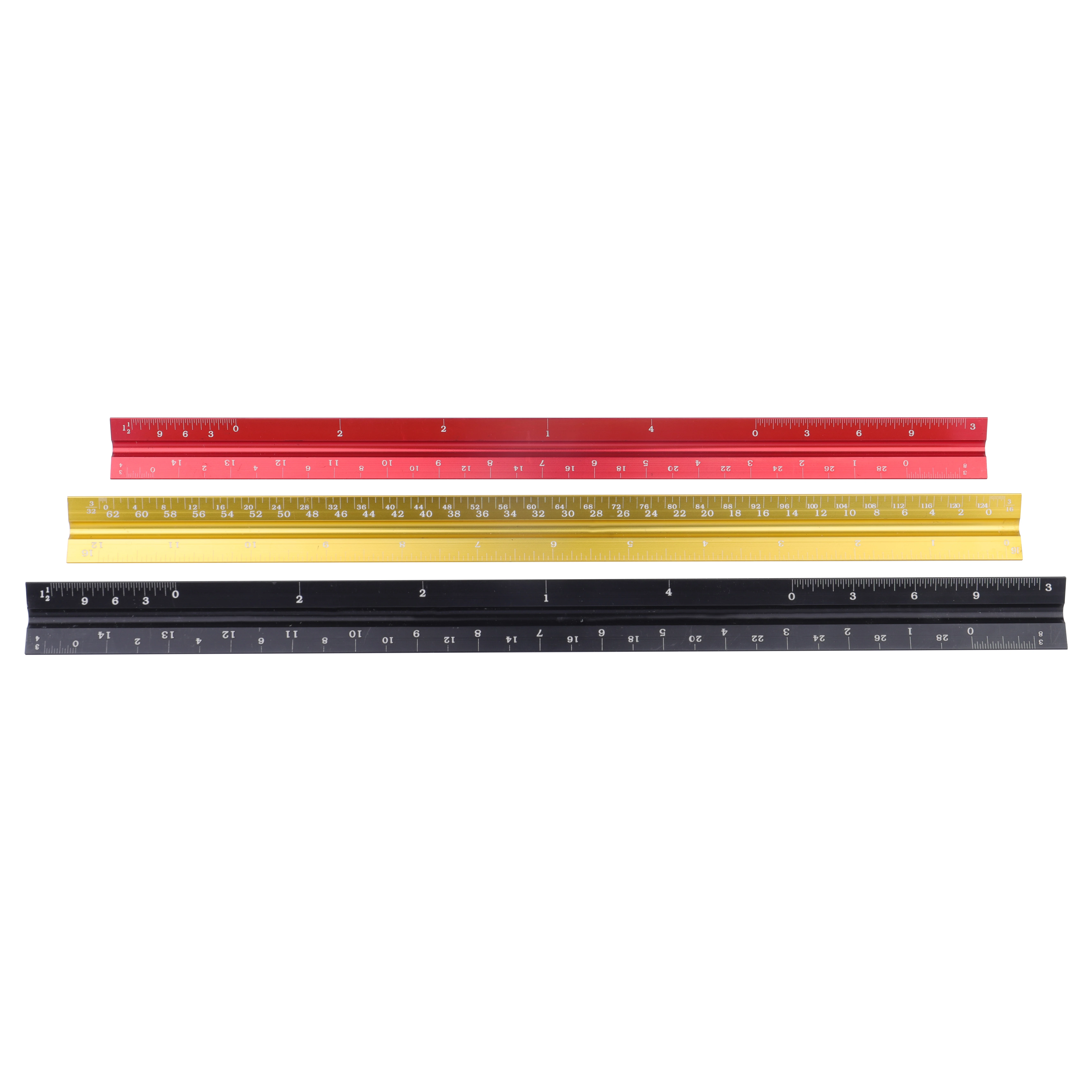 Aluminum Triangular Scale, 3-Color Handheld Power Supply For Draftsmen And Students