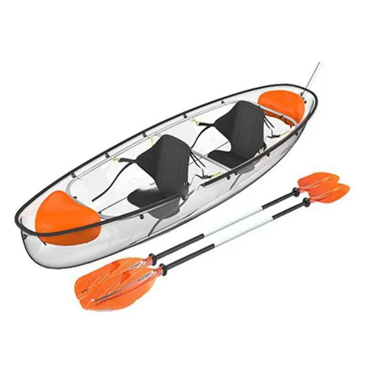 Ocean Clear Bottom Double Transparent Kayak Clear Fishing Canoe 2 Person