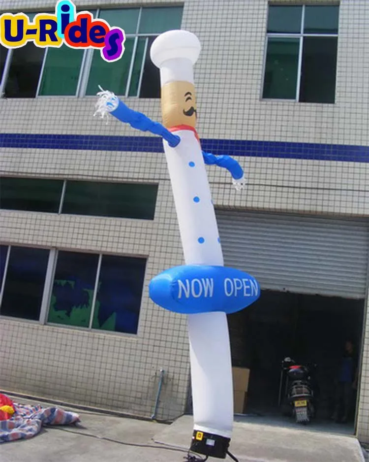 Chef Cartoon Cooker cartoon Guide Board Style Inflatable Air Dancer For Advertising