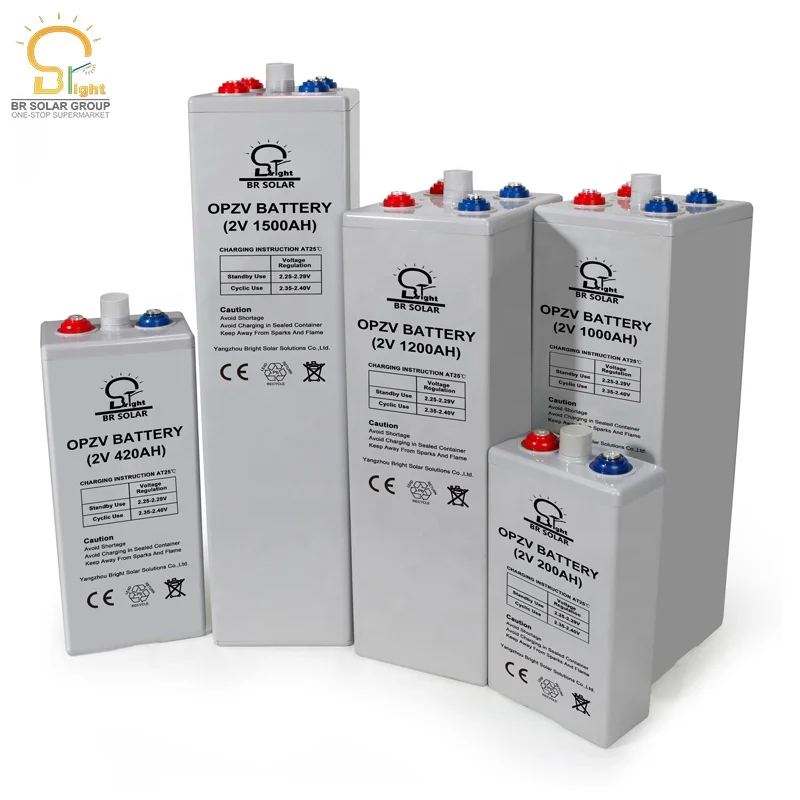 BR SOLAR China 2V 1000ah tubular OPzV battery solar system opzv battery solar battery