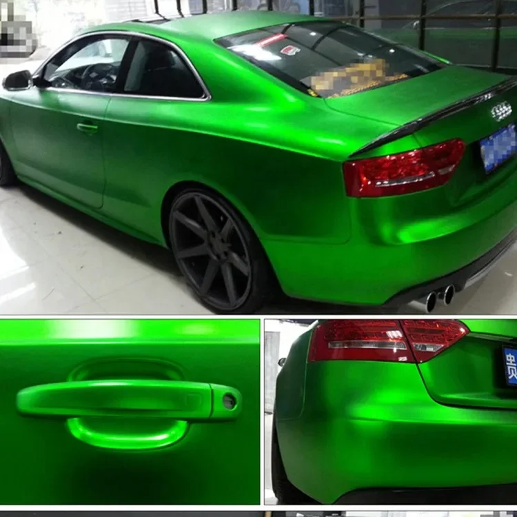 Chrome Metallic Satin Color Decoration Film Vinyl Car Wrap Matte Black Red Dark Grey Car Vinyl Wrap Rolls Car Wrapping Stickers