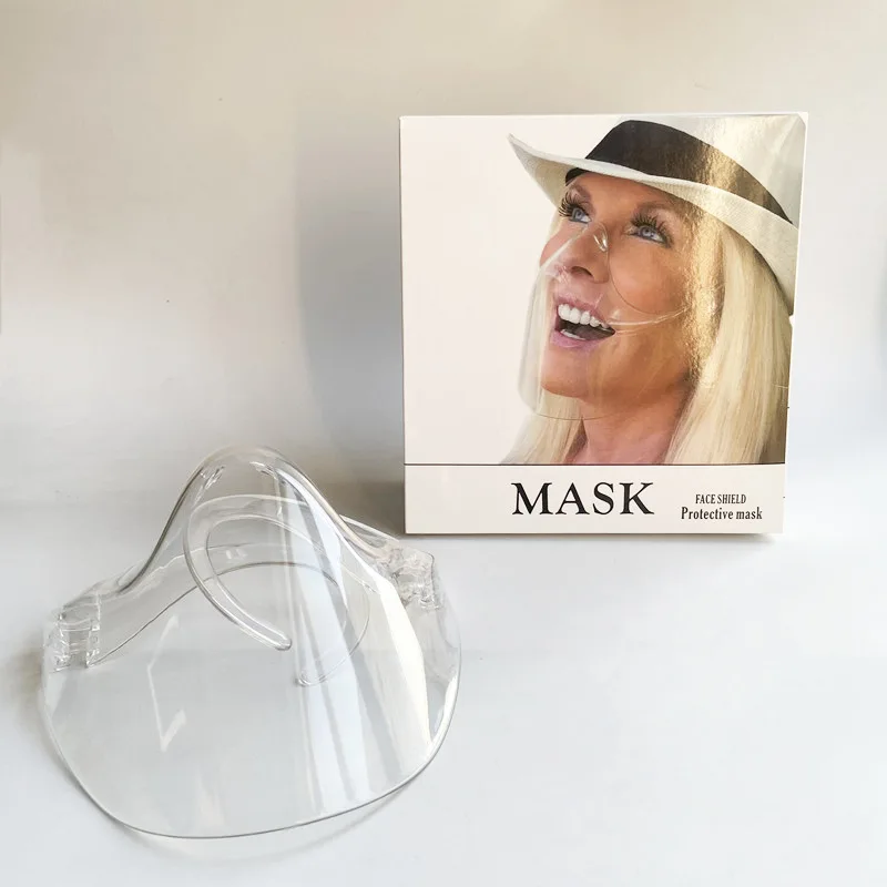 
Amozon Popular Mini ABS Acrylic Transparent face Screen Shield Mouth Clear Face Shield 