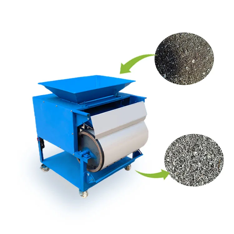 Manufacturer Small dry permanent magnet iron remover small magnetic separator machine for grains