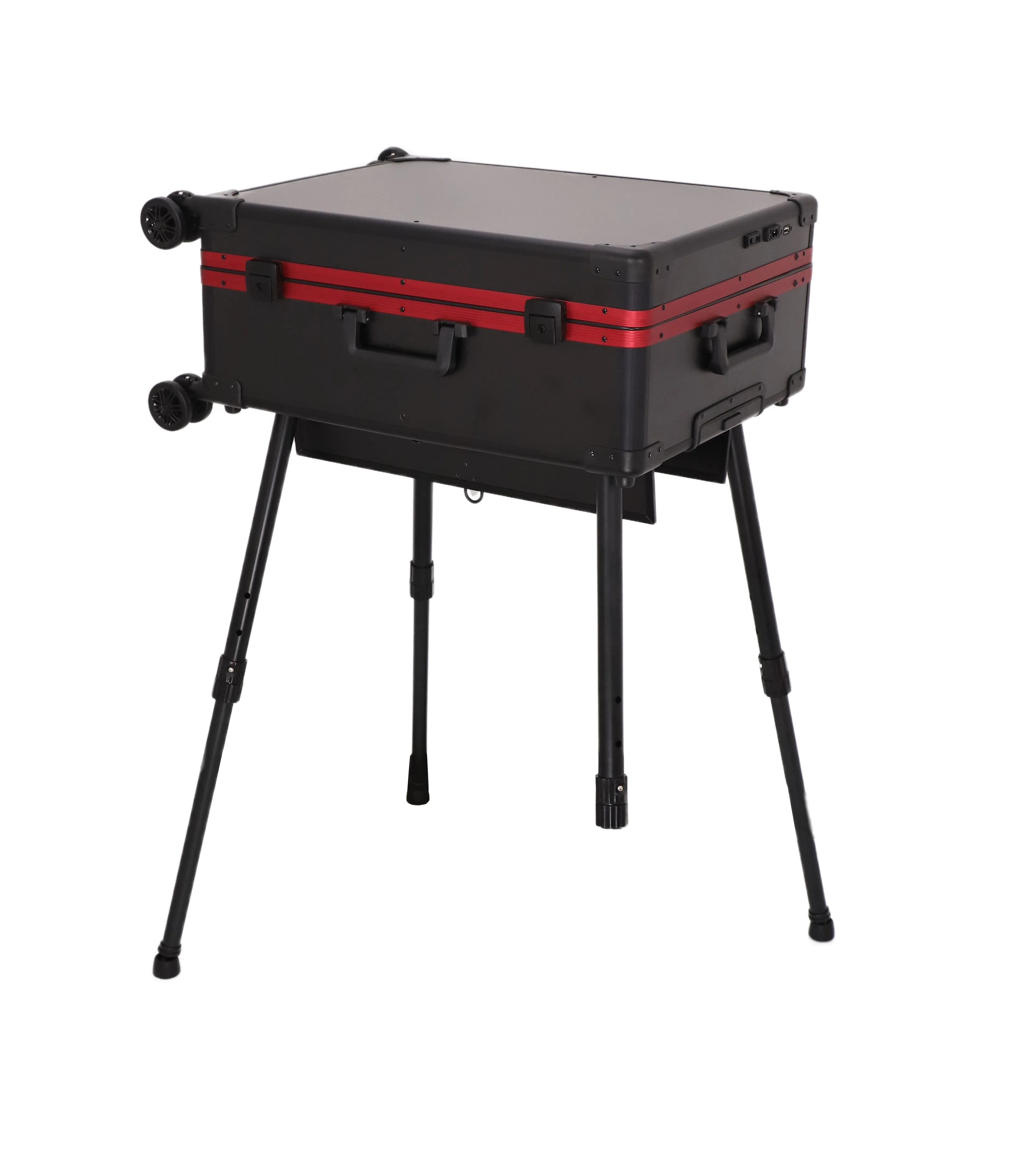 24 inch Aluminum new design for Makeup Artist with LED Mirror Speaker Cosmetic Case Factory Wholesale