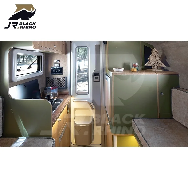 High Quality Lightweight Retro Mobile Off-Road Travel Trailers Slide-In Truck Camper Outdoor Camping Electric Brake Wholesale
