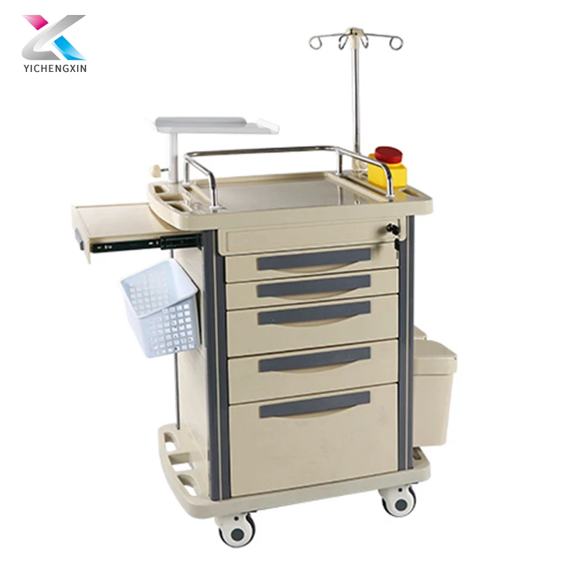 
Plastic treatment car,instrument trolley,price for hospital dressing trolley 