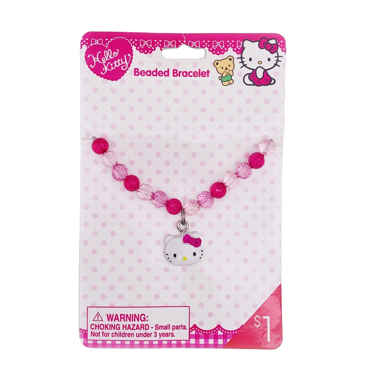 beaded hello kitty bracelet sanrio bracelet hello kitty charm bracelet NBC universal avon Sedex BSCI audit jewelry factory