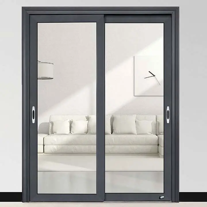 
10 Year Warranty AS2047 Standard Aluminum Tempered Glass Heat And Sound Insulation Sliding Doors For Household 