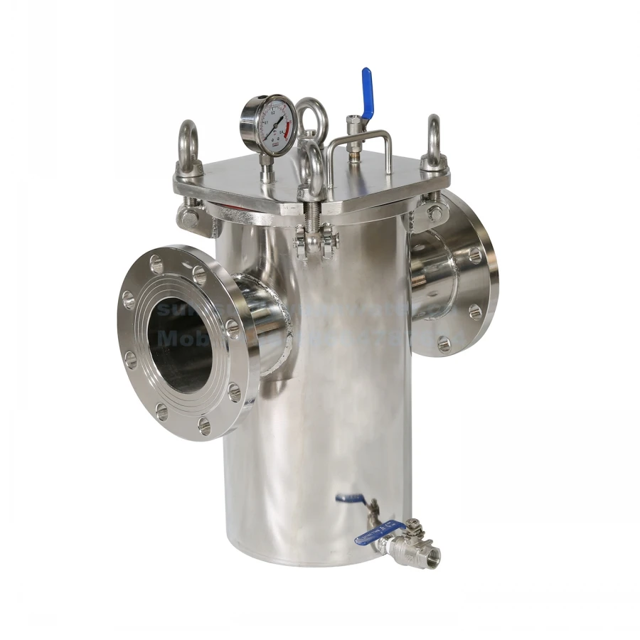 Stainless steel T Type Strainer Basket Filter Vertical Basket Screen Filter for Sewage Oil filtering