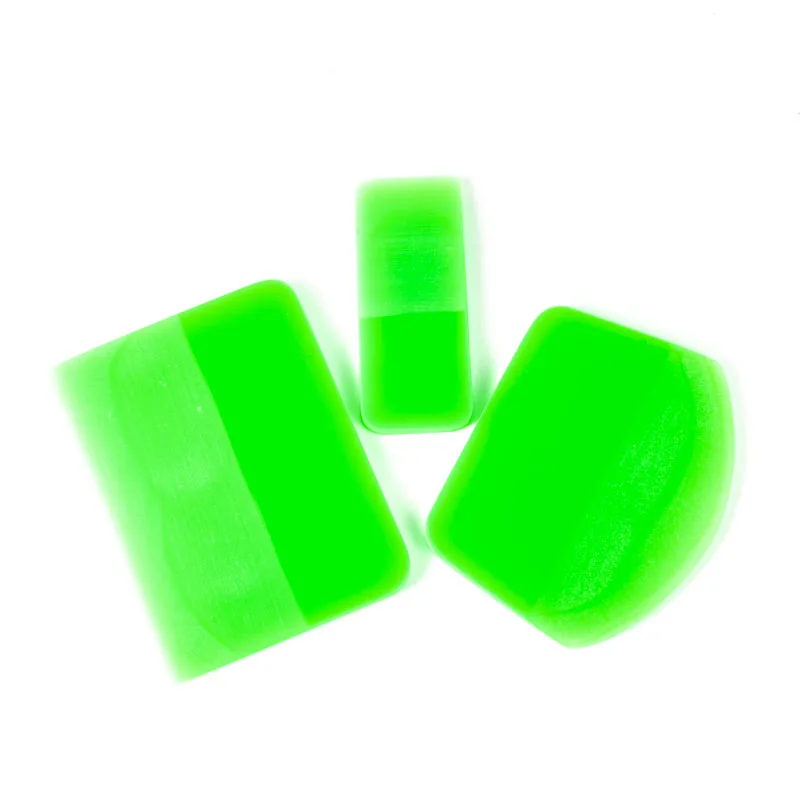 Автомобильный скребок для стекла ppf, мягкий силиконовый резиновый скребок, комплект из трех предметов для автомобильной виниловой упаковки