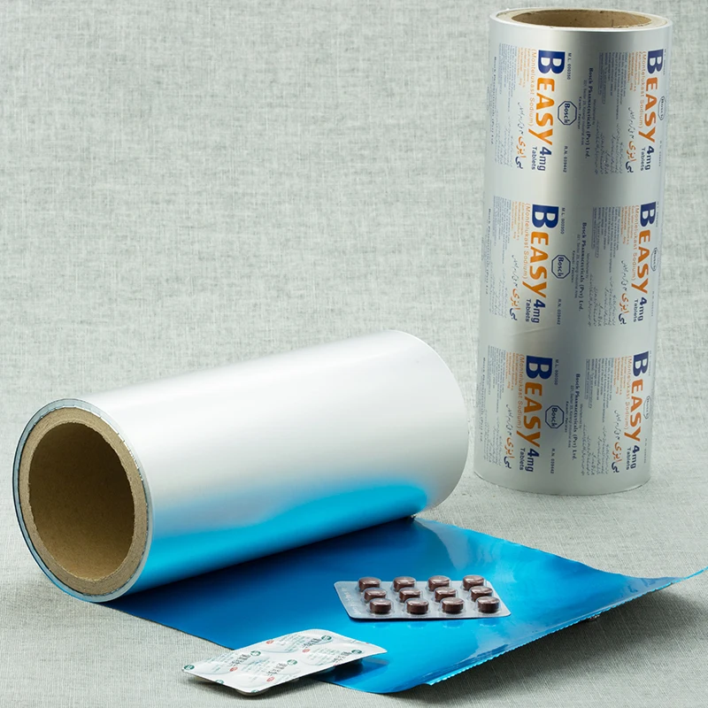 PTP aluminium foil coated with pvc/pvdc for medical Recyclable packing