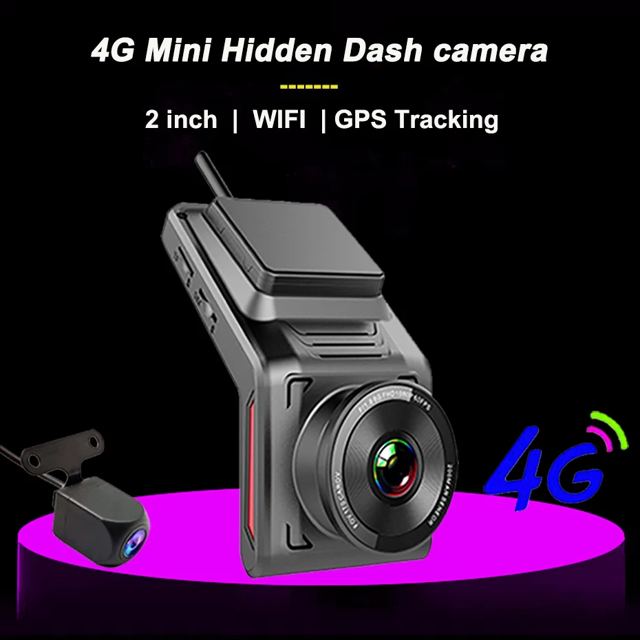 Лидер продаж 4G Full HD 1080P Автомобильный видеорегистратор 2 0 дюймов Мини Wi-Fi камера с дистанционным монитором GPS слежения и 24H парковочный монитор