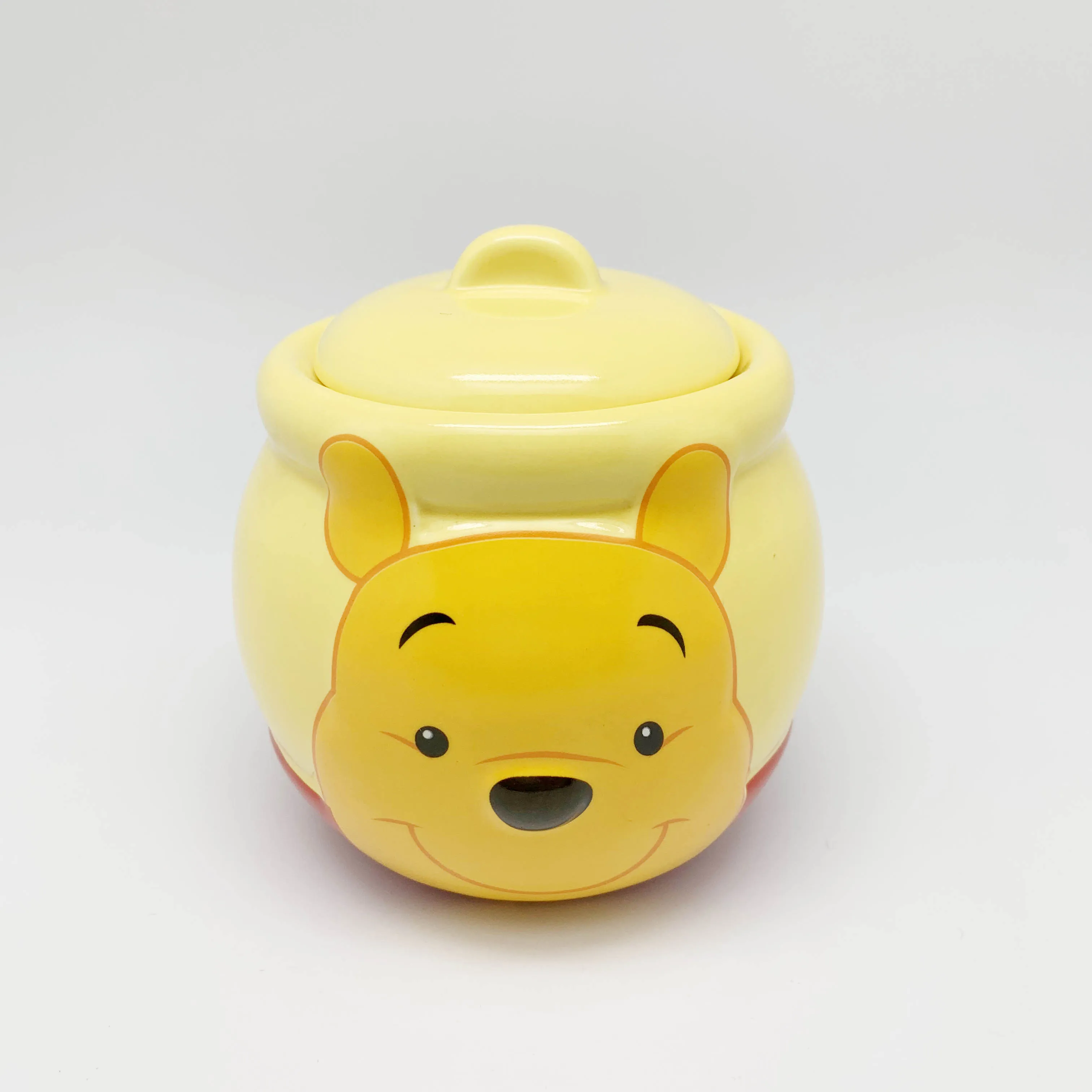  500 мл пользовательские керамические канистры мультфильм мед Jar Cookie керамика еда хранения с