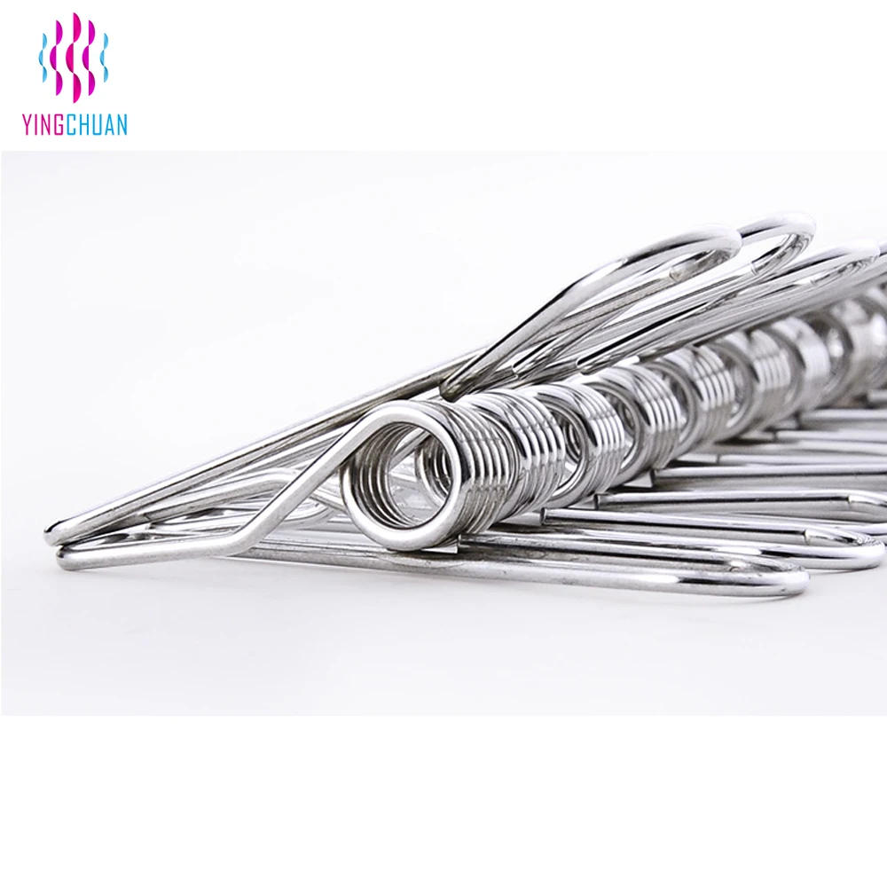 Hot Sale Marine 316 Stainless Steel Silver Peg Clothes Pegs Popular Metal Stainless Steel Clothes Pegs