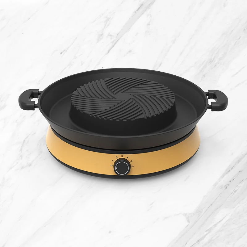 New Household single person couple barbecue brush pot all-in-one machine special induction cooktop