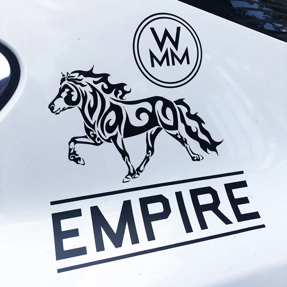 Custom Colors Sticker Seamless Label Removable Car Decal for Bumper Advertising Signs