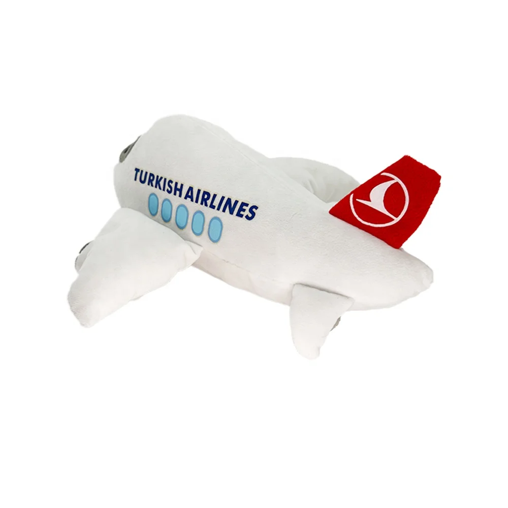 Custom Logo Printing or Embroidery Cheap Vehicle Air Plane Aircrafts Soft Plush Toys For Marketing and Advertising