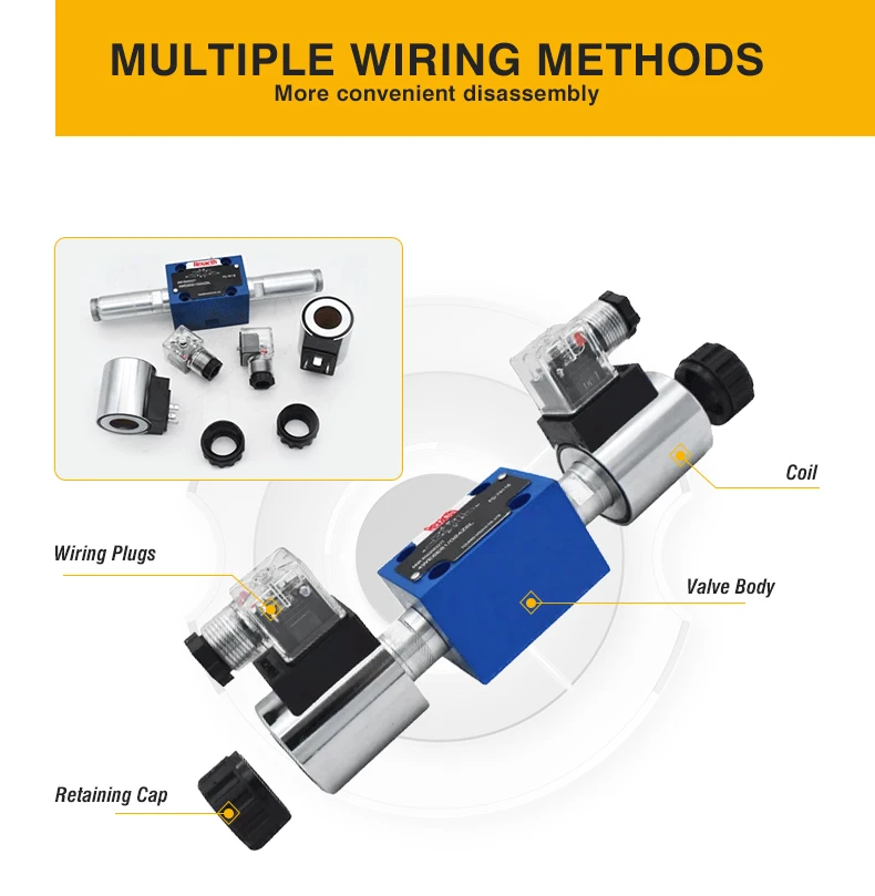 4WE6 series Electromagnetic Rexroth 4WE6H61/EG24N9K4 hydraulics solenoid coil directional control valve