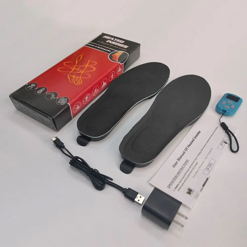 Insole Can Be Cut to Size Washable Foot Warmer Shoe Thermal Heating Heated Insoles Wholesale Insoles Supplier