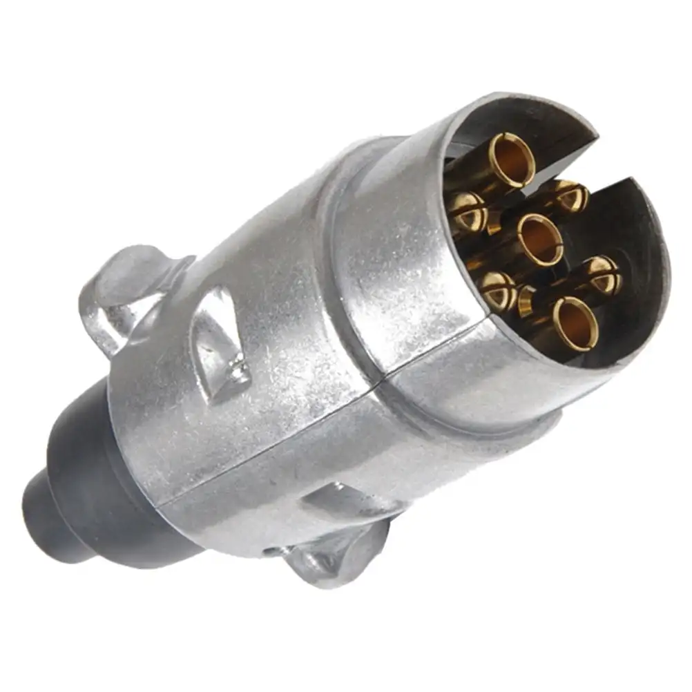 Truck Parts 7pin Trailer Plug Aluminum 24v N Type Trailer Connector For Truck Trailer