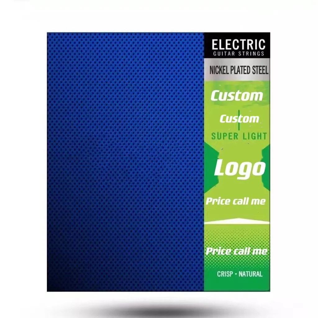 wholesale guitar string sets/pack 09-42 10-46 10-52 11-49 super light nickel plated steel electric guitar strings for oem custom