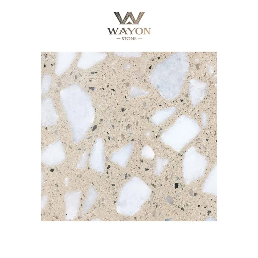 China Wholesale Kitchen Top Tile Terrazzo Slab Stone Benchtop Wall Stone Ceramic Tiles Kitchen Accessories