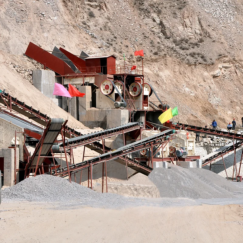 Gravel Rock Jaw Impact Crushing Plant Crusher Machine Complete Artificial Sand and Stone Production Line