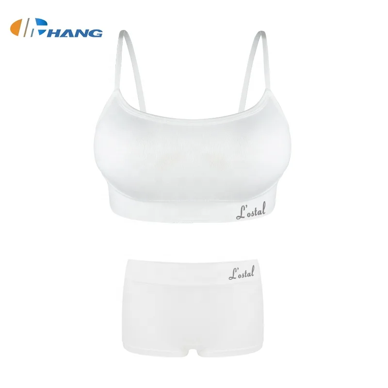 Fast delivery 2021 Free Sample Daily Sports Bralette Soft Seamless Yoga Bra and Boyshorts Sets