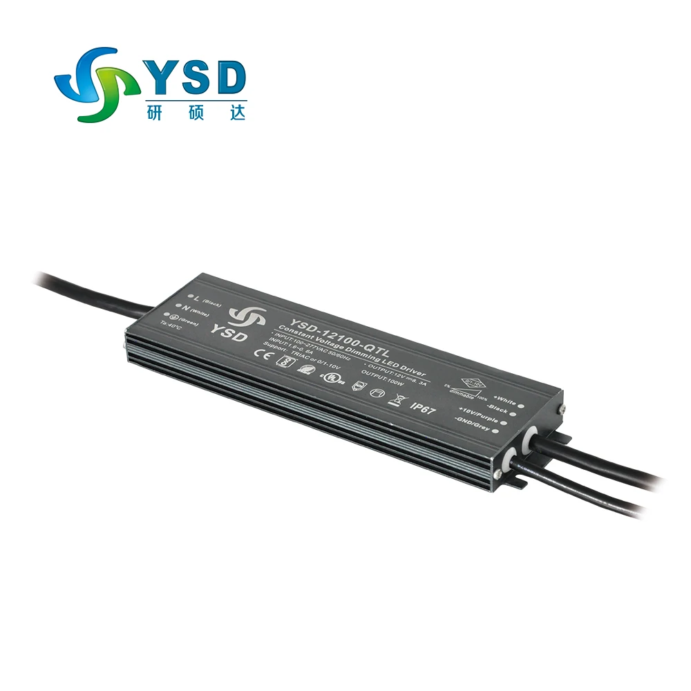 Светодиодный источник питания Yanshuoda тонкий драйвер с регулируемой яркостью 0-10 В triac 24 250 Вт переключатель регулировкой яркости ультратонкий